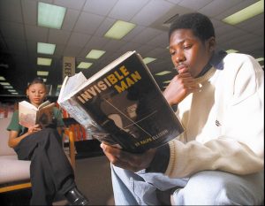 invisible man, books, knowledge, leading, black boy reading, black girl reading